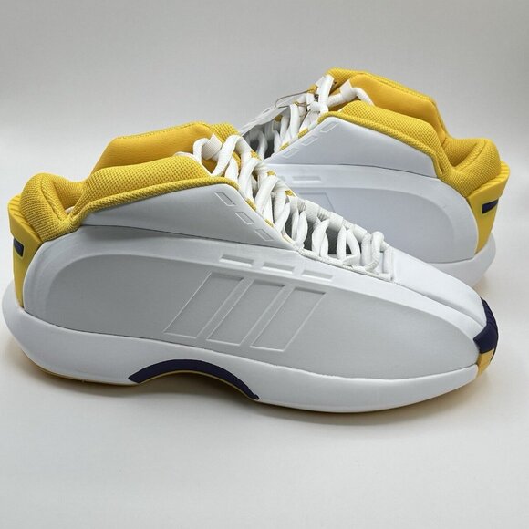 Mens Adidas Crazy 1 Lakers Home 2022 GY8947 Kobe Bryant Basketball Shoes Sz 10.5 - Picture 8 of 12